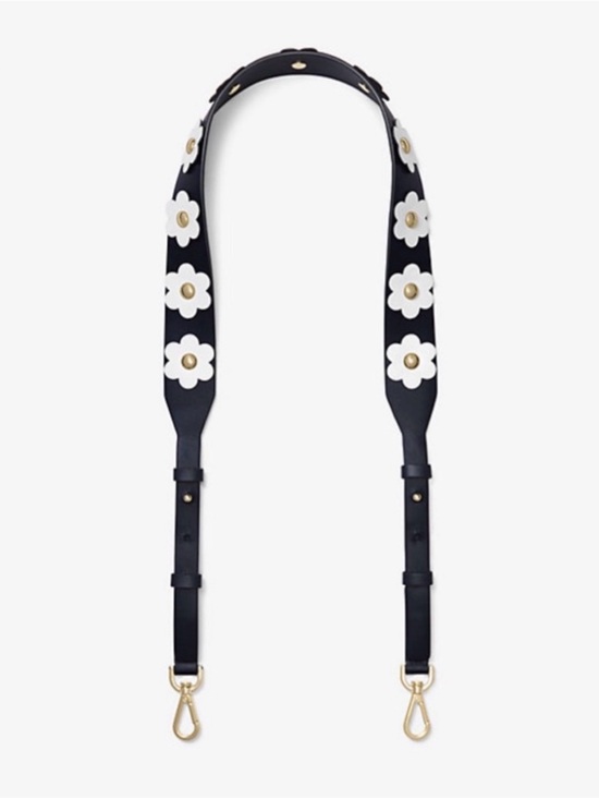 Michael Kors Handbags - Michael Kor/MK Black Floral Appliqué Bag Strap, guitar strap 🌼 NWT-